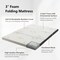 Queen 3 Inch Tri-fold Memory Foam Floor Mattress Topper Portable with Carrying Bag